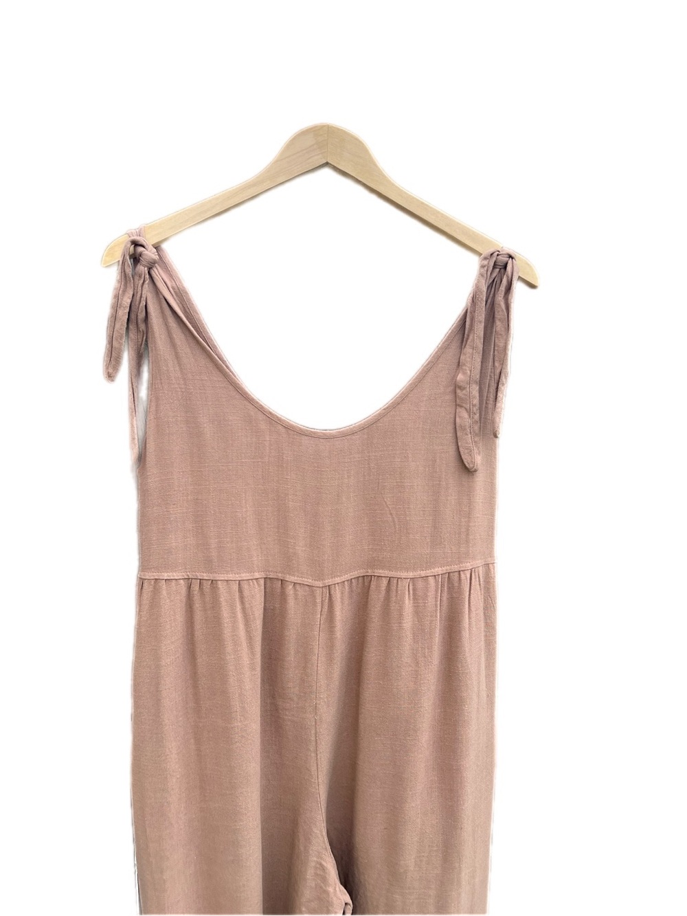 Petal & Pup Brown Tie-Shoulder Wide-Leg Jumpsuit - Picture 4 of 16